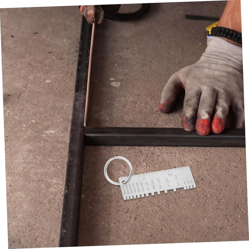 Stainless Steel Welding Gauge Tool Professional Metal Thickness Measurement Ruler - Image 5